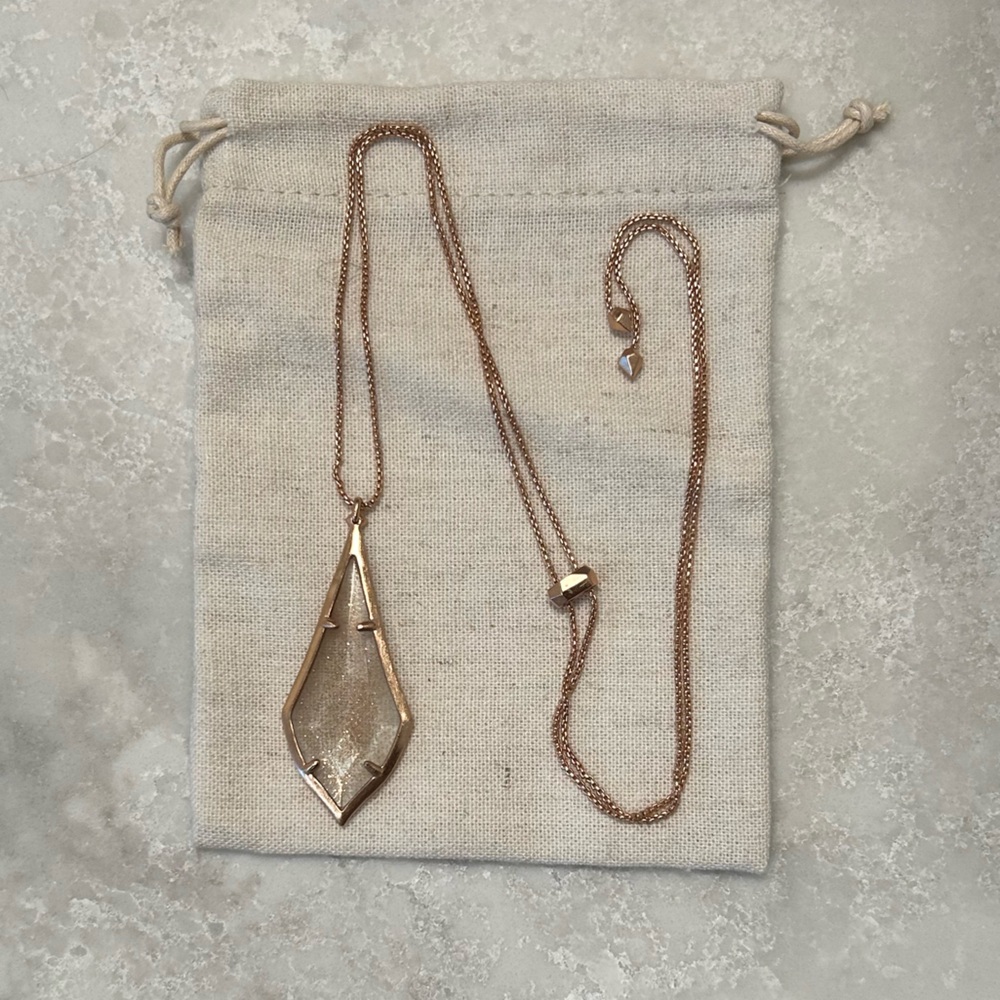 Kendra Scott Rose Gold Geometric Necklace